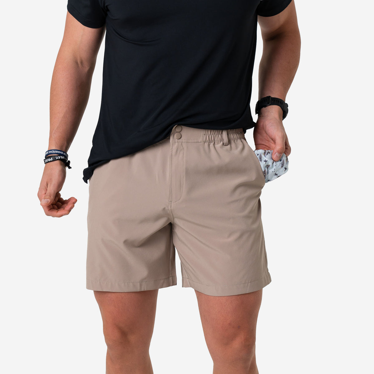Everyday Short 5.5" - Cobblestone Khaki - Duck Hunt Pocket