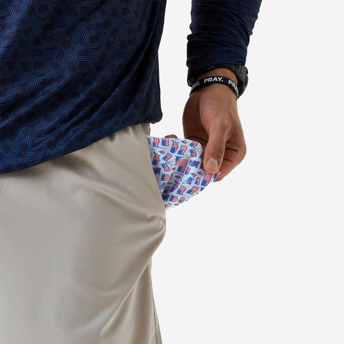 Everyday Short 7" - Light Khaki - Old Glory Pocket