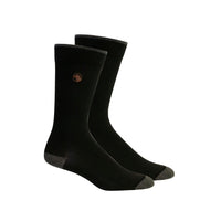 Thumbnail for Everyday Basic Embroidered Crew Sock - Black