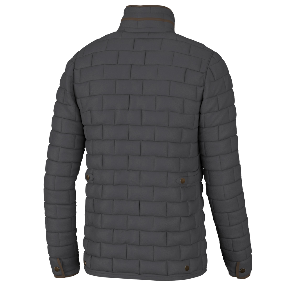 Brick Quilted Jacket - Charcoal