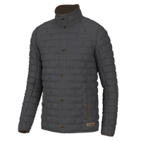 Thumbnail for Brick Quilted Jacket - Charcoal