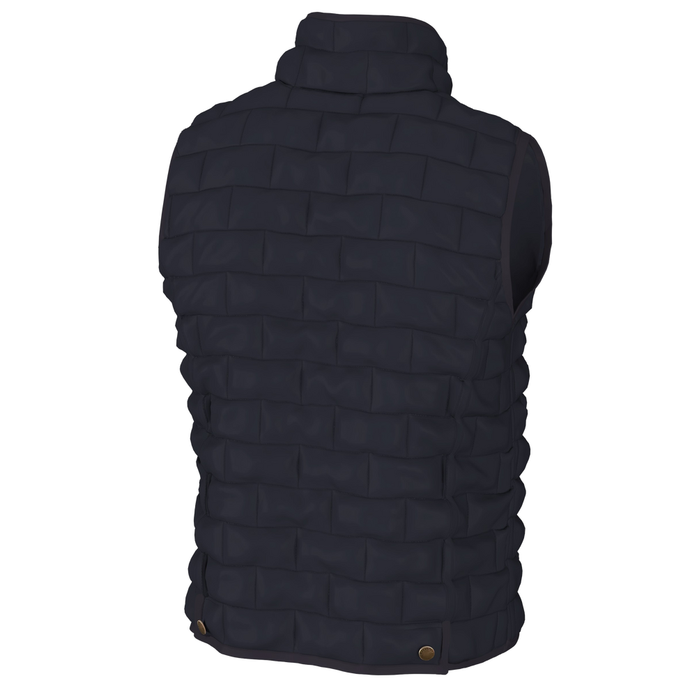 Brick Quilted Vest - Navy