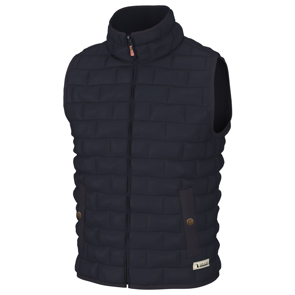 Brick Quilted Vest - Navy