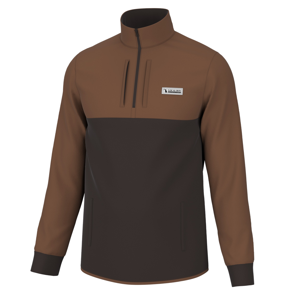 Fielder Quarter Zip Pullover - Clay