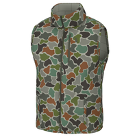 Thumbnail for Duck Down Reversible Vest - Forest Camo