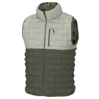 Thumbnail for Duck Down Reversible Vest - Forest Camo