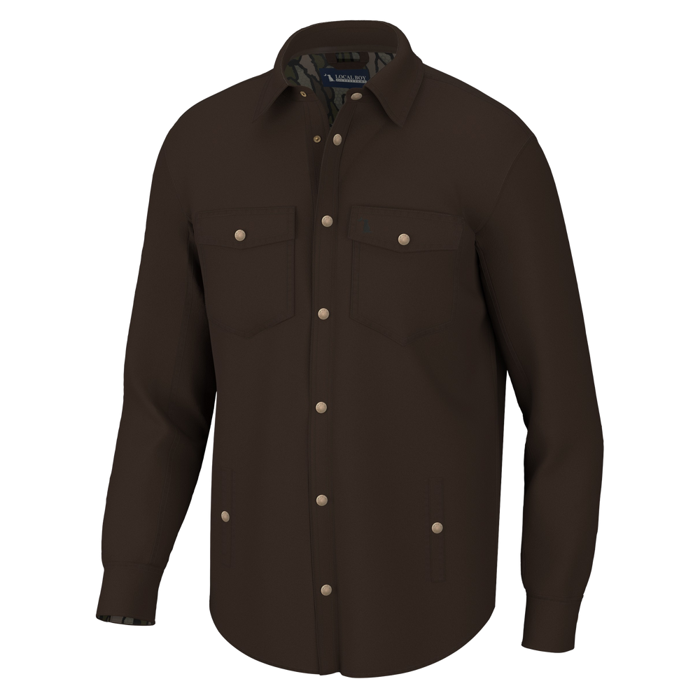 Sportsman's Shacket - Brown