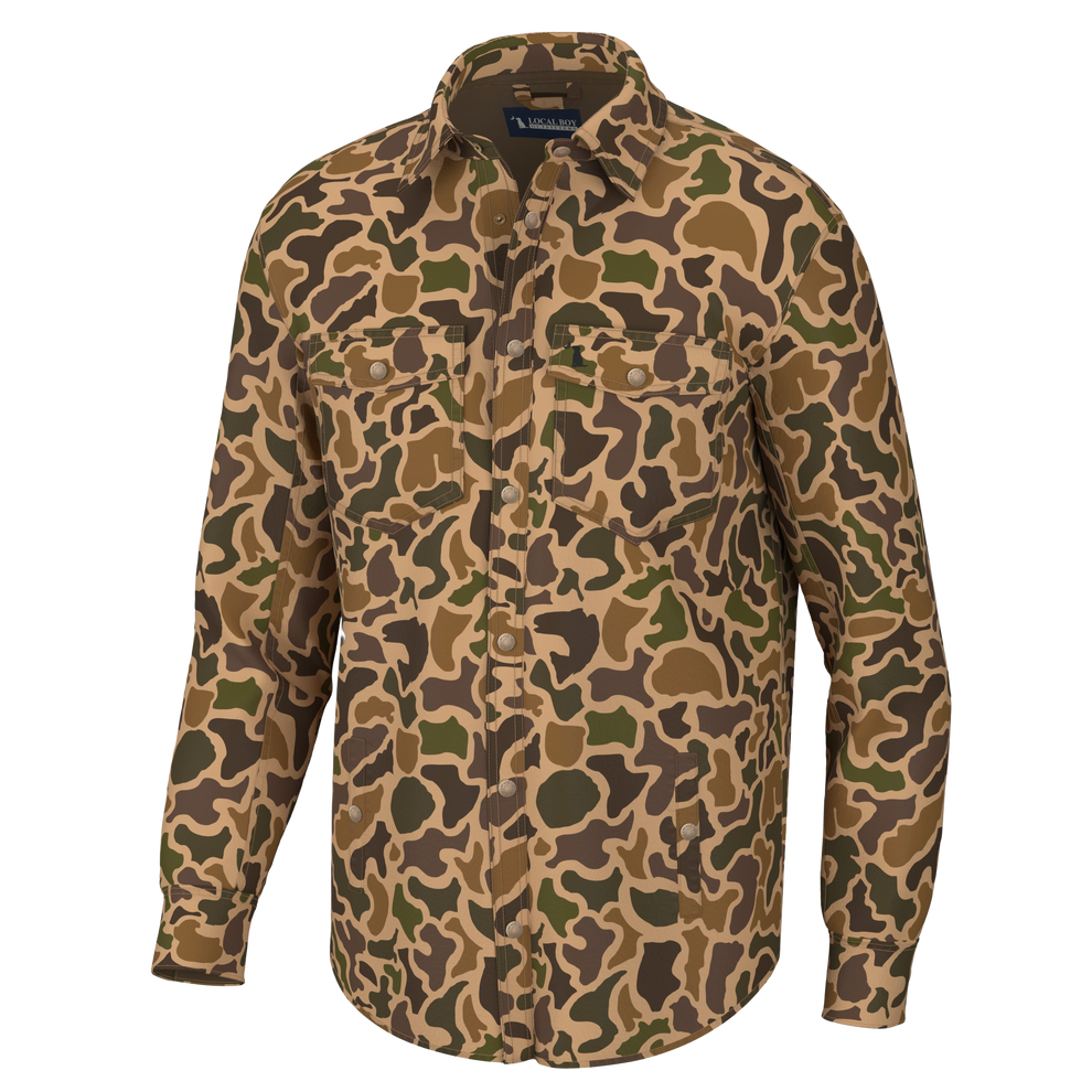 Sportsman's Shacket - Old School Camo