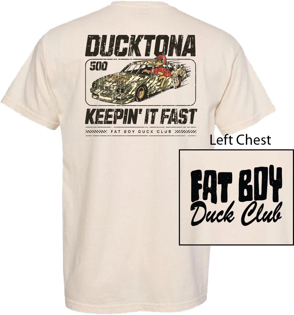 Fat Boy Duck Club Ducktona SS Tee - Ivory