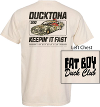 Thumbnail for Fat Boy Duck Club Ducktona SS Tee - Ivory