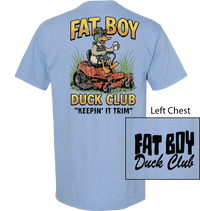 Thumbnail for Fat Boy Club Mower SS Tee - Washed Denim