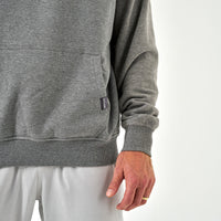 Thumbnail for Fleece Hoodie - Ducks Flying In - Dark Heather Grey