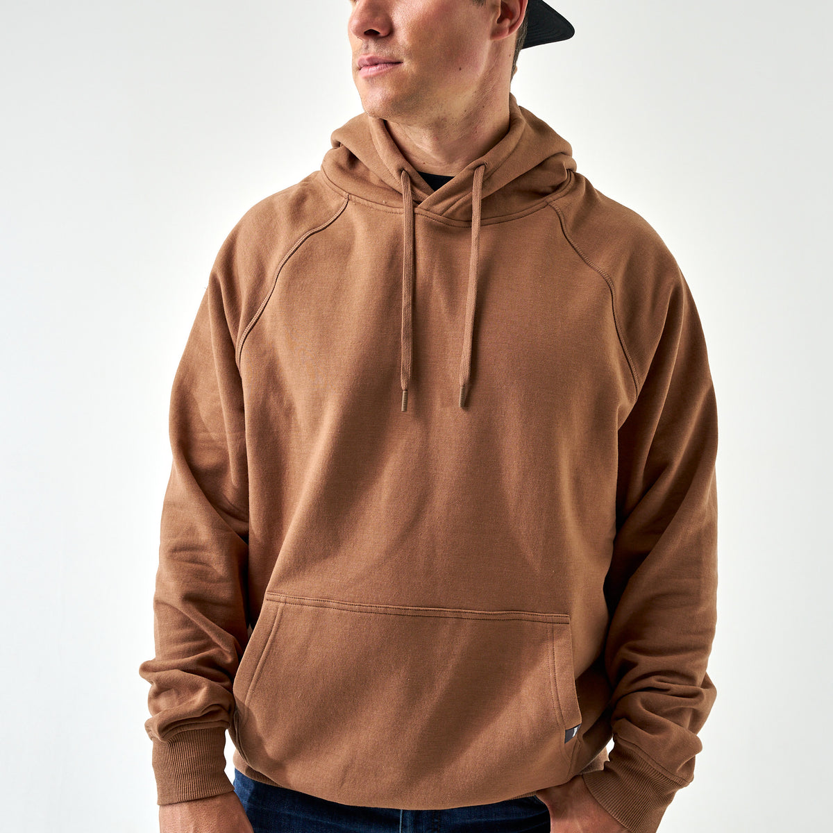 Burlebo Fleece Hoodie - Heather Brown