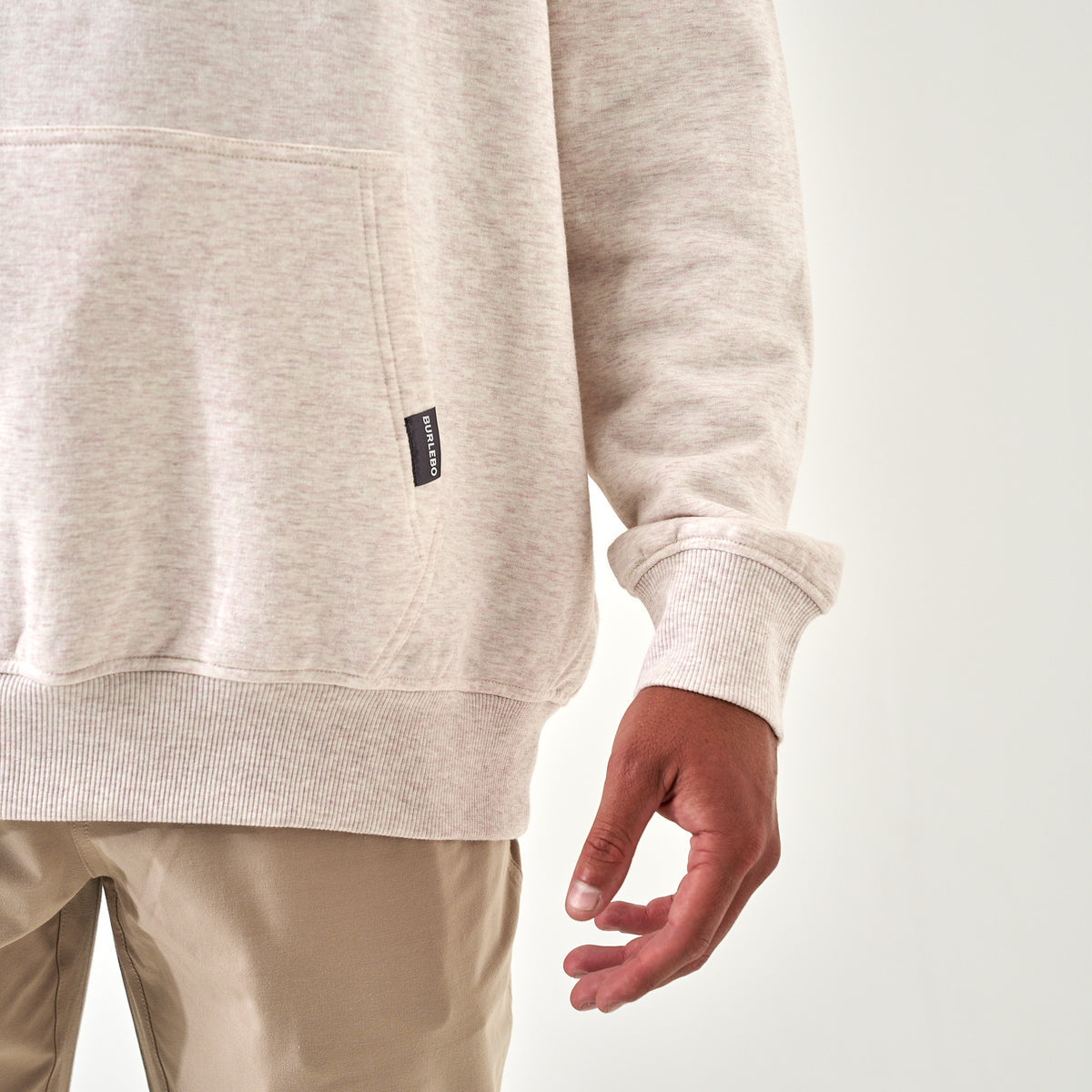 Fleece Whitetail Hoodie - Heather Oatmeal