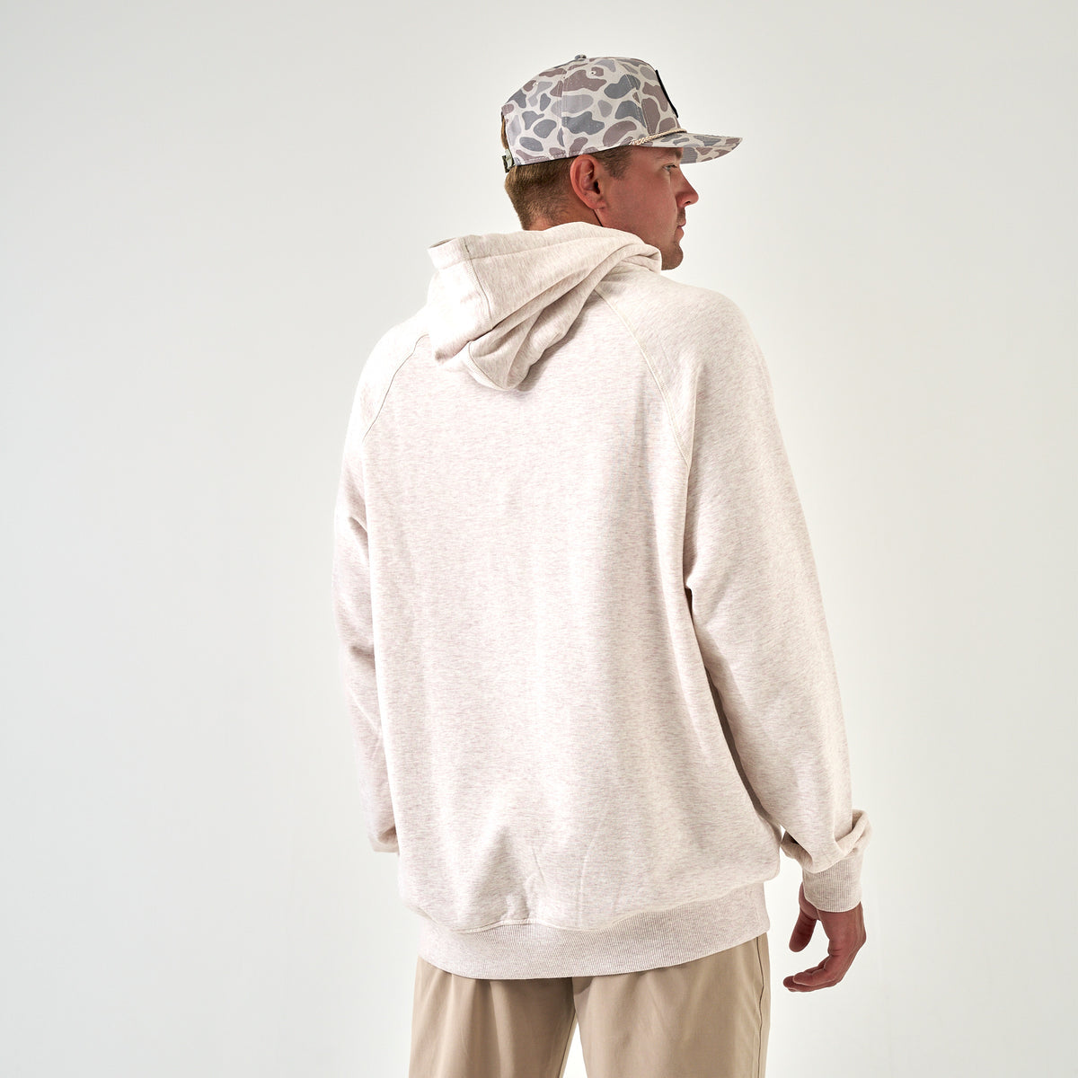 Fleece Whitetail Hoodie - Heather Oatmeal
