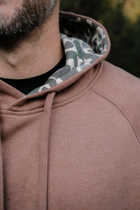 Thumbnail for Burlebo Fleece Hoodie - Heather Brown