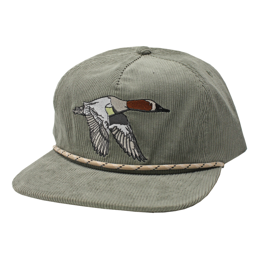 Youth Canvas Back Corduroy Rope Cap - Agave