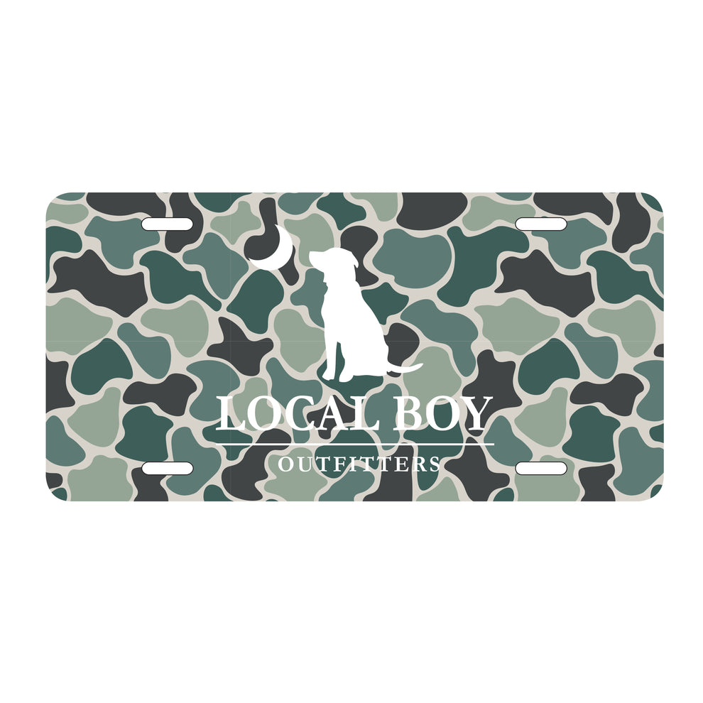 Local Boy License Plate - Ravine Camo