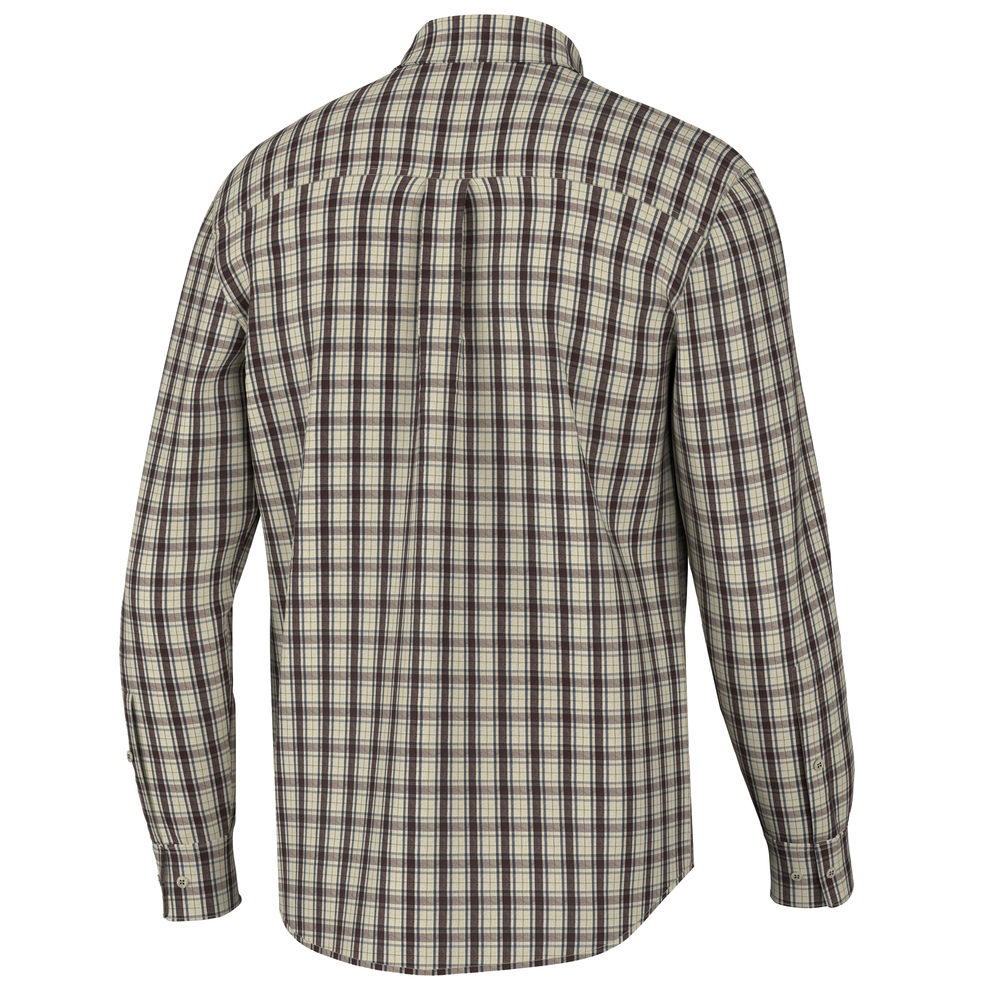 Faulk Dress Shirt - Wine/Beige/Slate