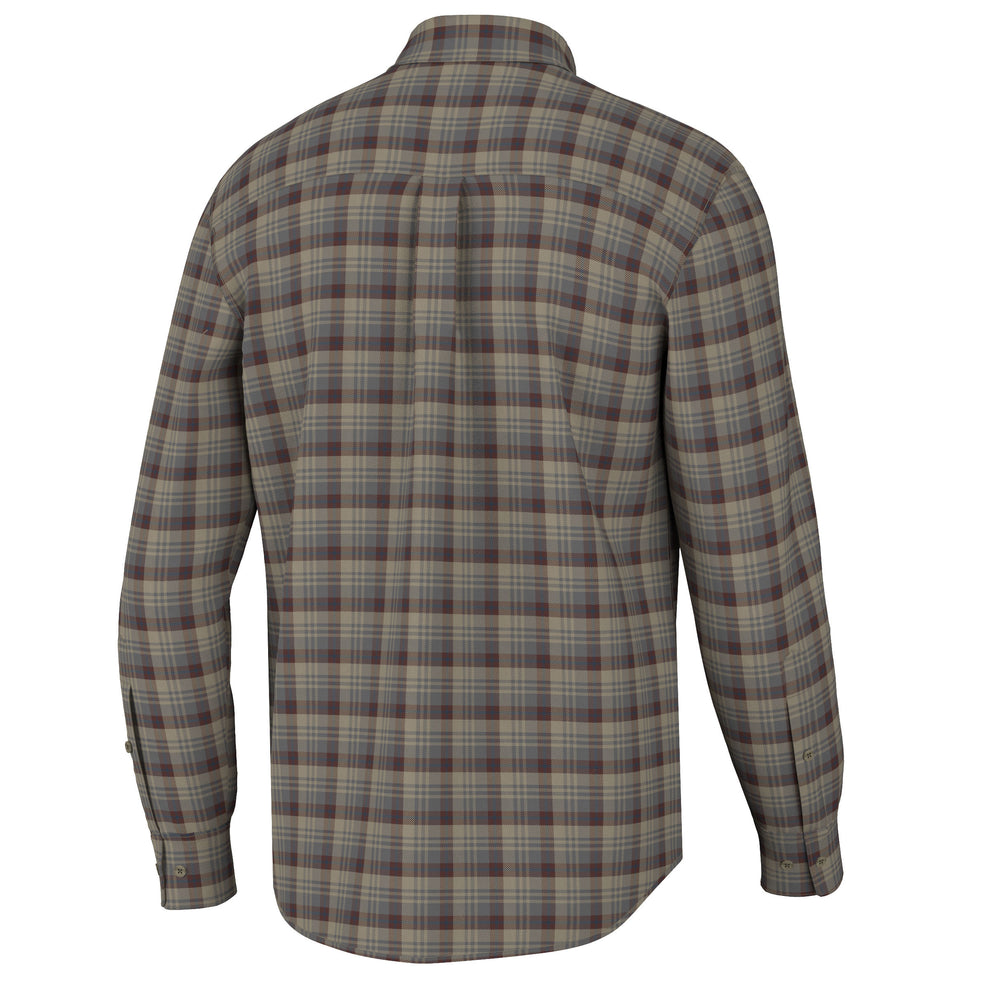 Gardner Stretch Flannel - Tan/Garnet/Navy