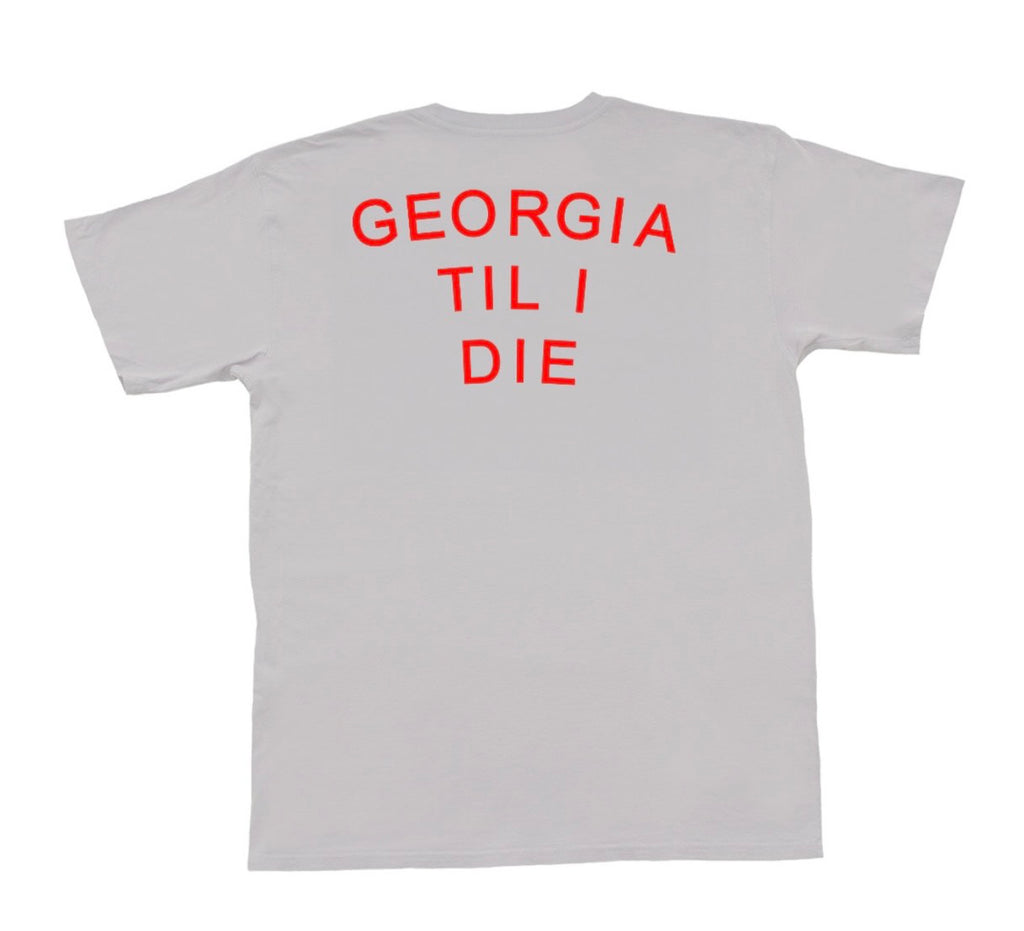 Peach State Pride "Georgia Til I Die" SS Tee - Oyster