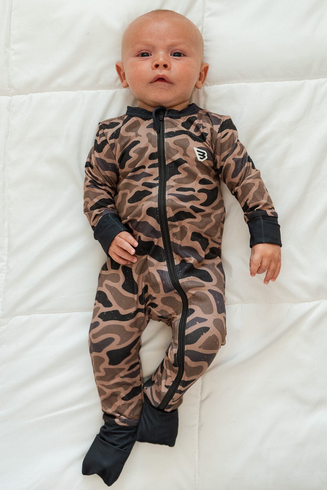 Gauge Camo Baby Zip Up Onesie