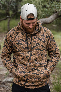 Thumbnail for Burlebo Fleece Hoodie - Gauge Camo