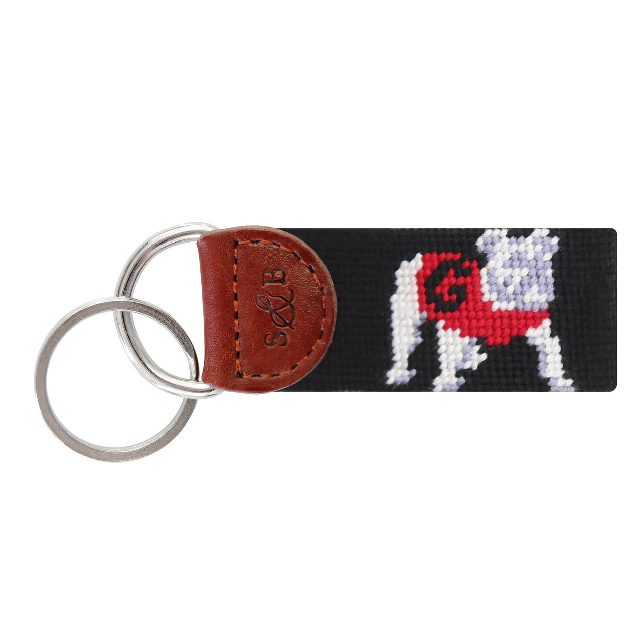 Georgia Bulldog Key Fob - Black