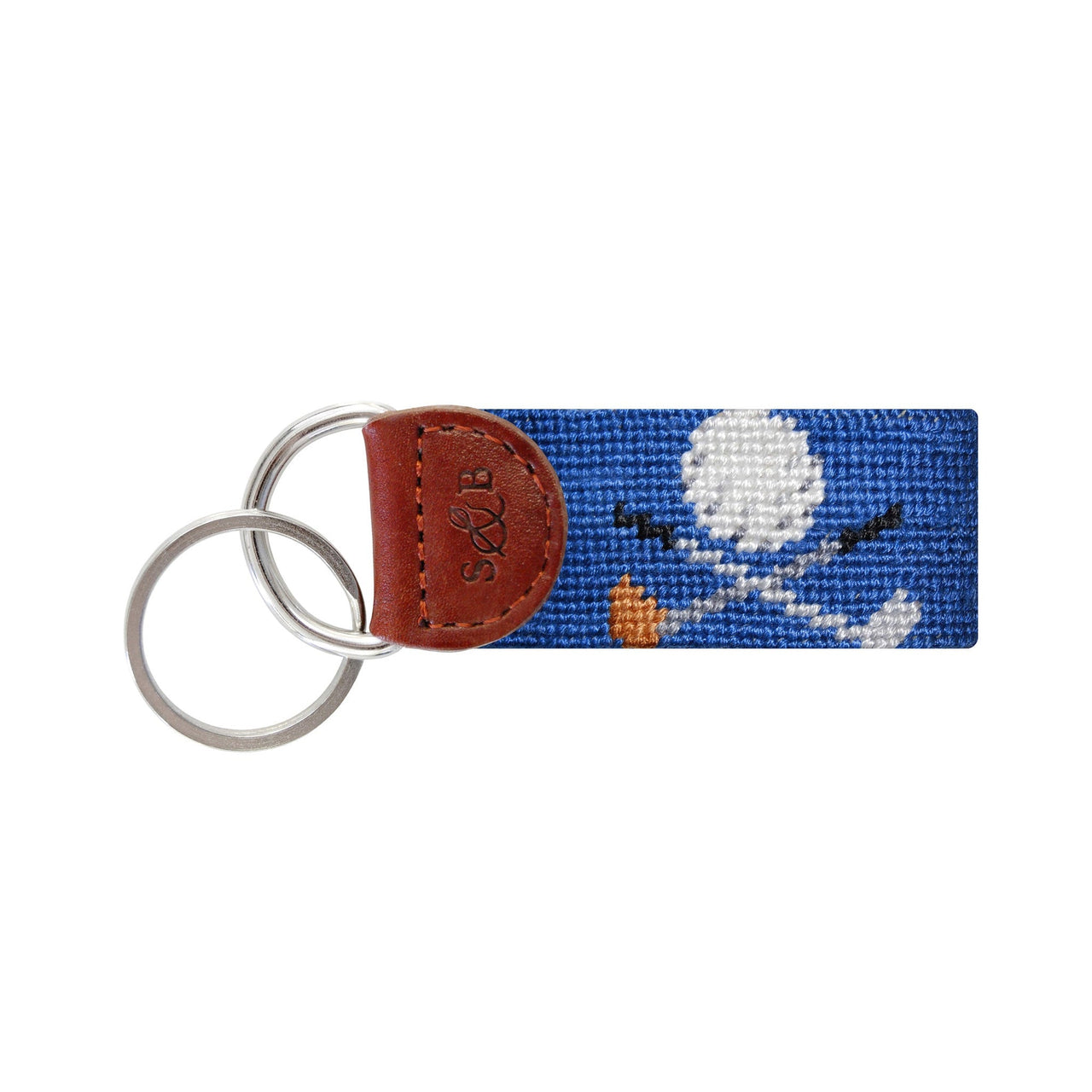 Golf Clubs Key Fob - Blueberry