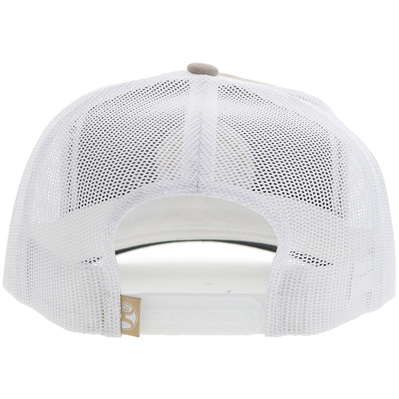 The Quanah Cap - Tan/White with Brown/White Circle Patch