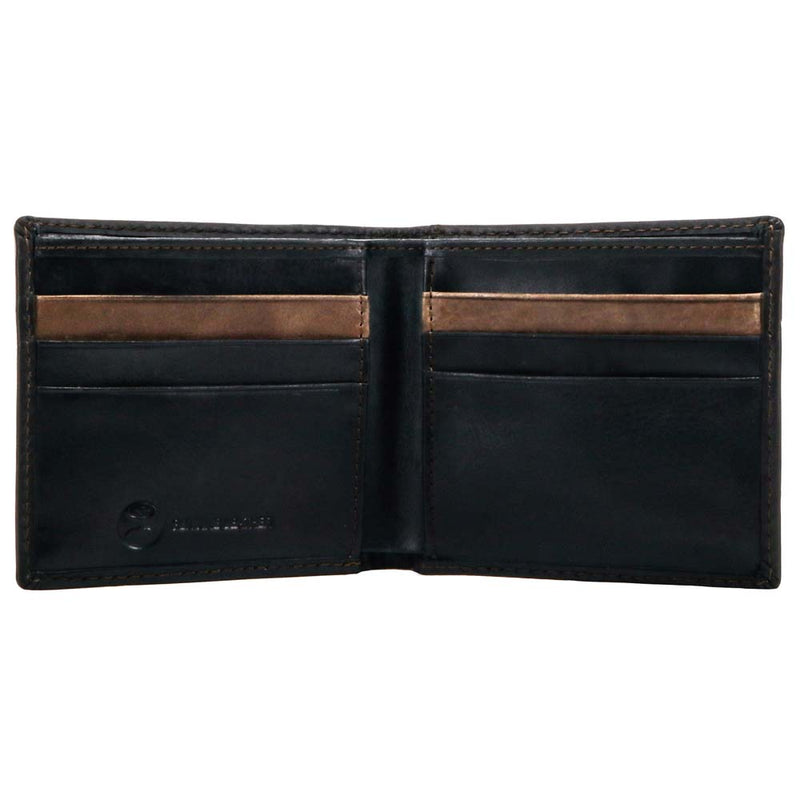 Hooey Classic Smooth Black Bi-Fold Wallet