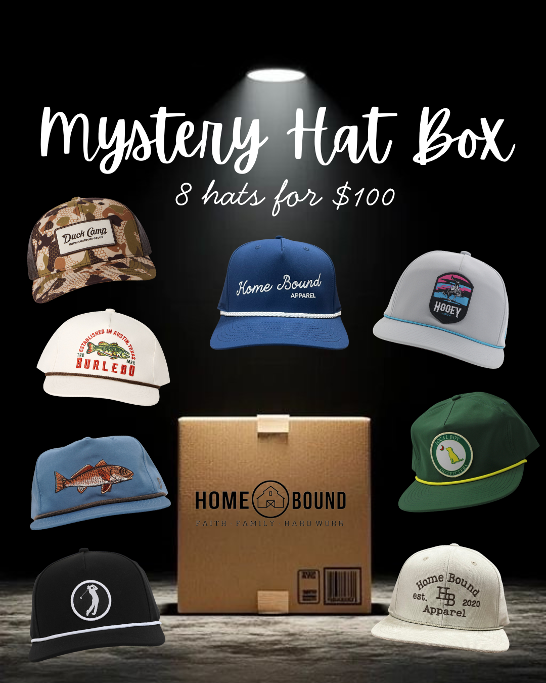 Mystery Hat Box – Home Bound Apparel