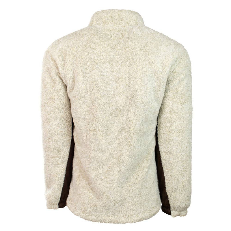 Hooey Fleece Quarter Zip - Cream/Brown