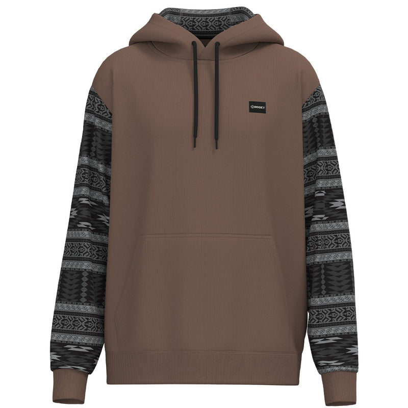 Hooey Legendary Hoody- Brown/Black & Grey Aztec