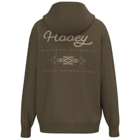 Thumbnail for Hooey Peyote Shitake Logo Hoodie - Brown/Aztec