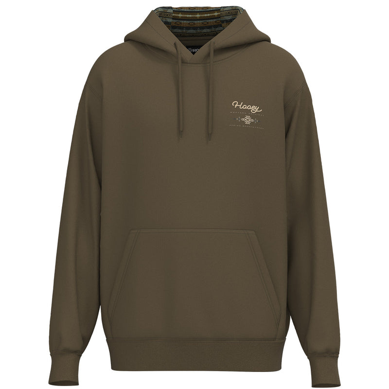 Hooey Peyote Shitake Logo Hoodie - Brown/Aztec