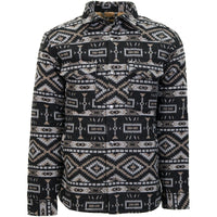 Thumbnail for Durango Shacket - Black/Grey Aztec