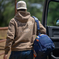 Thumbnail for Hooey Peyote Shitake Logo Hoodie - Brown/Aztec