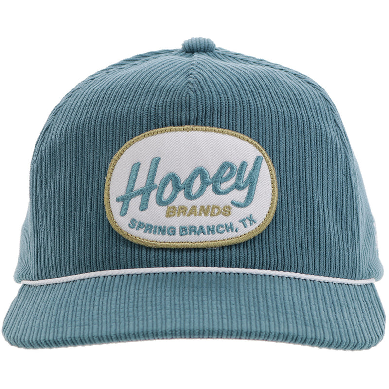 The Local Hooey Cap - Teal Corduroy with White/Teal/Tan Patch