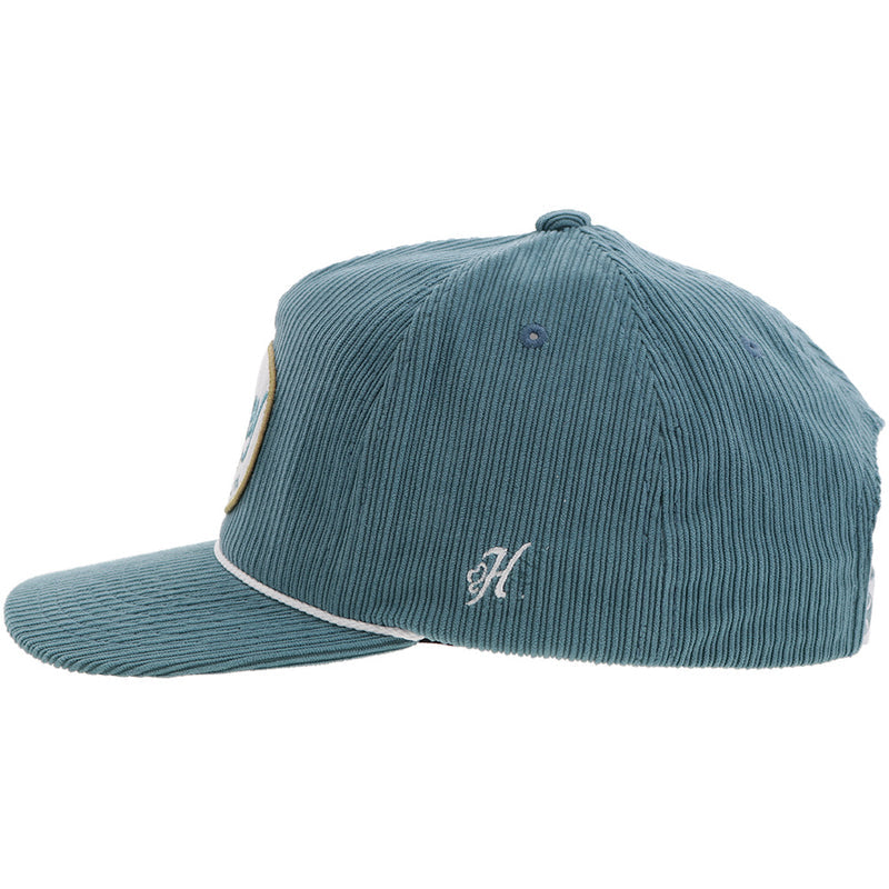 The Local Hooey Cap - Teal Corduroy with White/Teal/Tan Patch