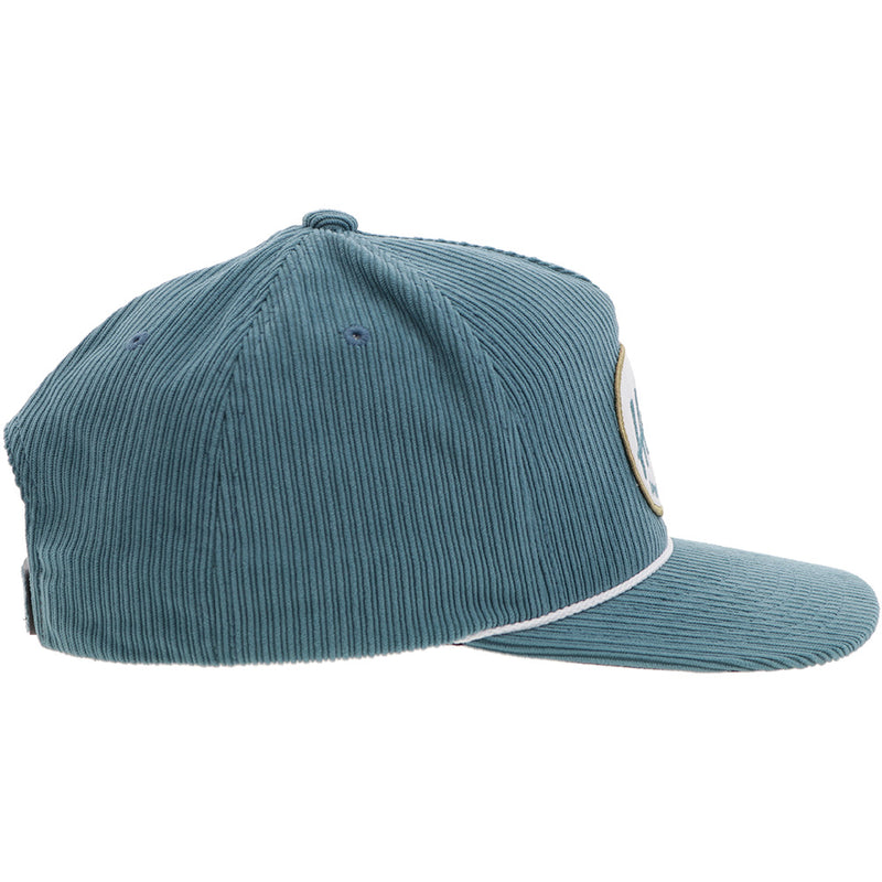 The Local Hooey Cap - Teal Corduroy with White/Teal/Tan Patch