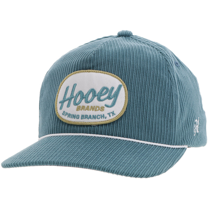 The Local Hooey Cap - Teal Corduroy with White/Teal/Tan Patch