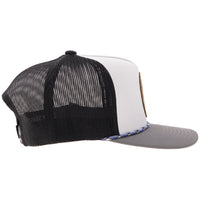 Thumbnail for Hooey Spur Trucker Rope Cap - White/Charcoal