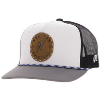 Thumbnail for Hooey Spur Trucker Rope Cap - White/Charcoal