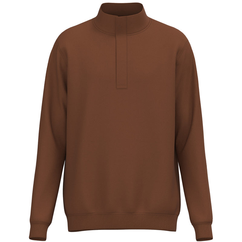 Hooey Ace LS Quarter Zip Pullover - Brown