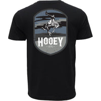 Thumbnail for Hooey Cheyenne Blue & Grey Logo SS Tee - Black