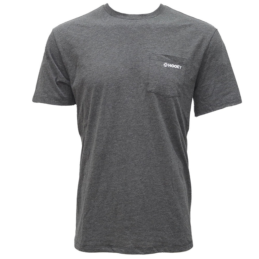 Hooey Sage to Saddle Head Dress Logo SS Tee - Heather Grey