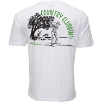 Thumbnail for Hooey Green Country Clubbin' Logo SS Tee - White