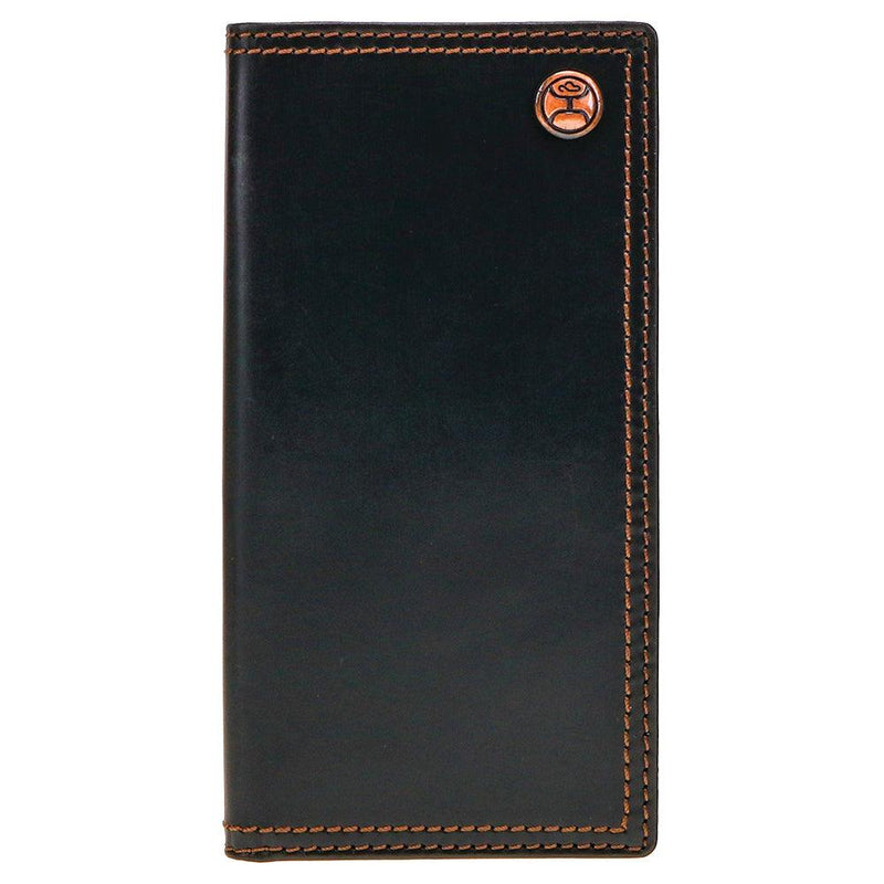 Hooey Classic Smooth Black Rodeo Checkbook Wallet