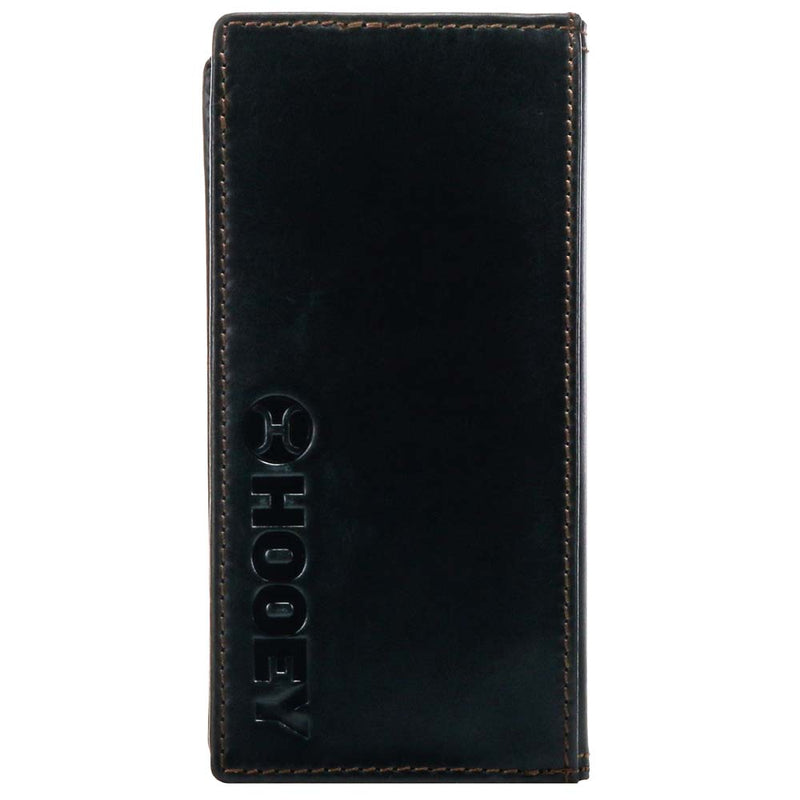 Hooey Classic Smooth Black Rodeo Checkbook Wallet
